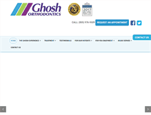 Tablet Screenshot of ghoshortho.com